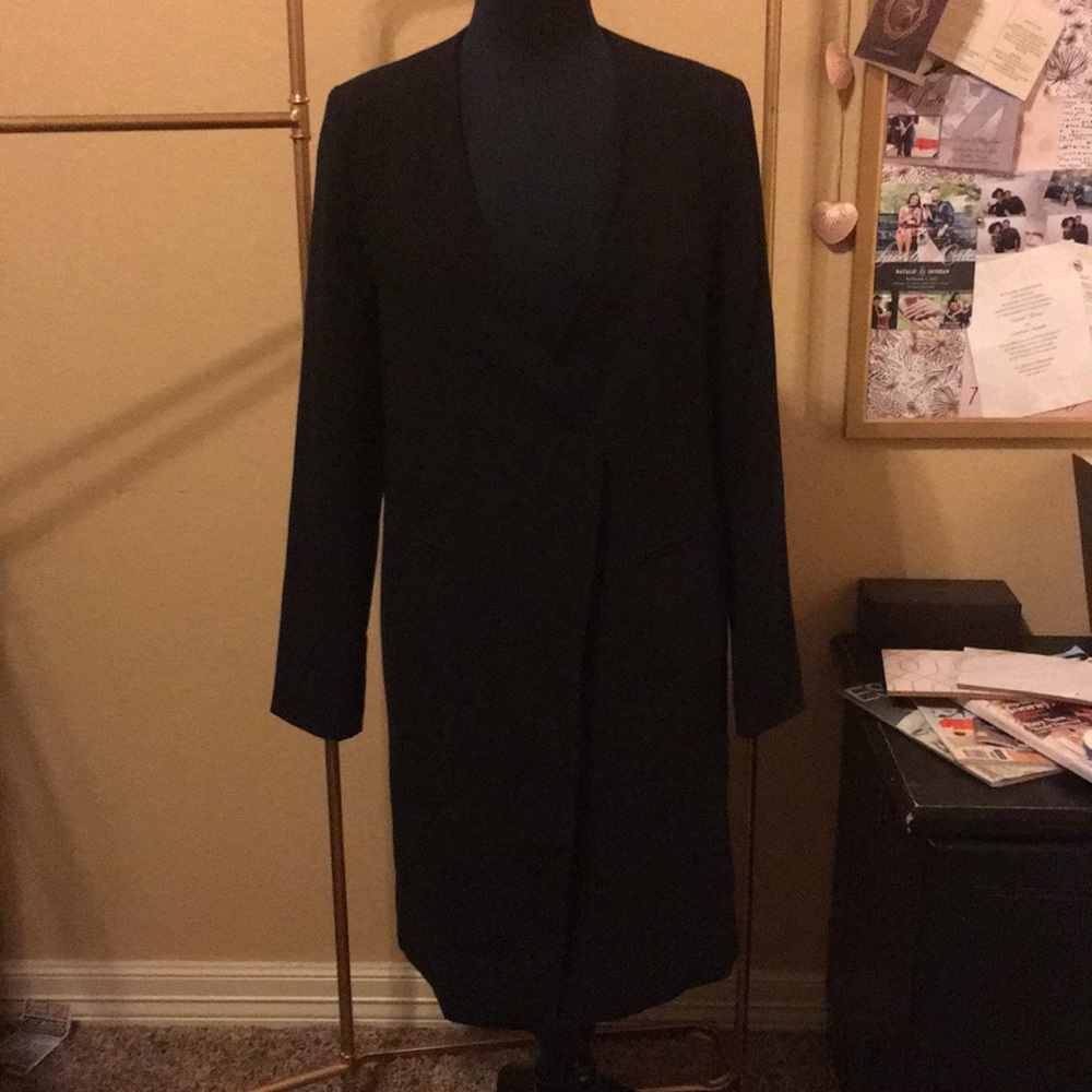 Knee length blazer